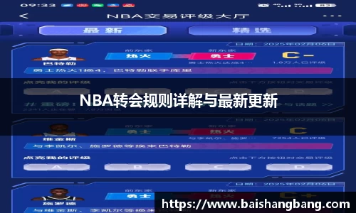 NBA转会规则详解与最新更新